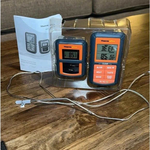 ThermoPro TP-07S Digital Wireless Meat Grilling Thermometer Kitchen Tools NEW - Picture 3 of 15